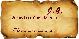 Jakovics Gardénia névjegykártya